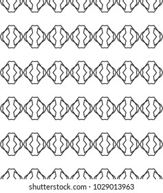 Seamless vector pattern in geometric ornamental style