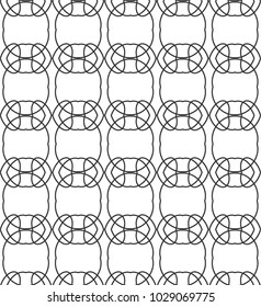 Seamless vector pattern in geometric ornamental style
