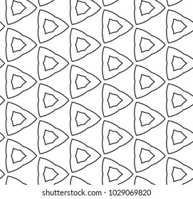 Seamless vector pattern in geometric ornamental style