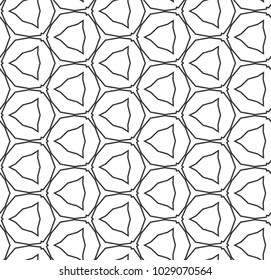 Seamless vector pattern in geometric ornamental style