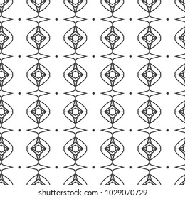 Seamless vector pattern in geometric ornamental style