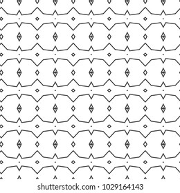 Seamless vector pattern in geometric ornamental style