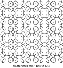 Seamless vector pattern in geometric ornamental style
