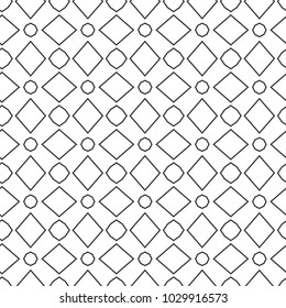 Seamless vector pattern in geometric ornamental style