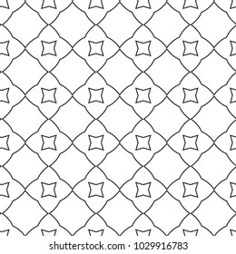 Seamless vector pattern in geometric ornamental style