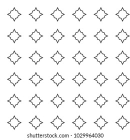 Seamless vector pattern in geometric ornamental style