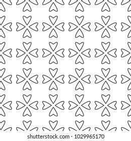 Seamless vector pattern in geometric ornamental style