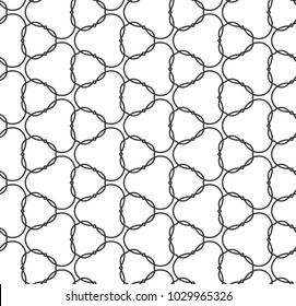 Seamless vector pattern in geometric ornamental style