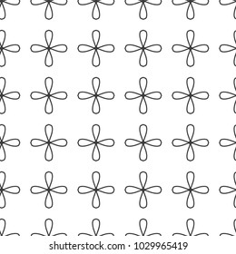 Seamless vector pattern in geometric ornamental style