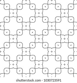 Seamless vector pattern in geometric ornamental style