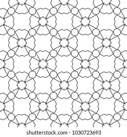 Seamless vector pattern in geometric ornamental style