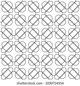 Seamless vector pattern in geometric ornamental style