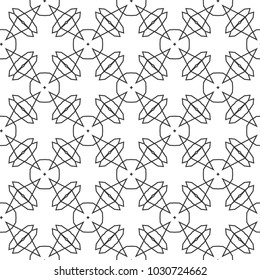 Seamless vector pattern in geometric ornamental style