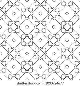 Seamless vector pattern in geometric ornamental style