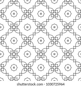 Seamless vector pattern in geometric ornamental style