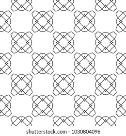 Seamless vector pattern in geometric ornamental style