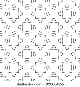 Seamless vector pattern in geometric ornamental style