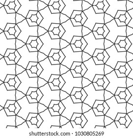 Seamless vector pattern in geometric ornamental style