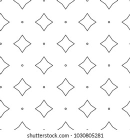 Seamless vector pattern in geometric ornamental style