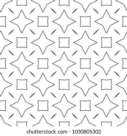 Seamless vector pattern in geometric ornamental style