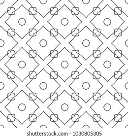 Seamless vector pattern in geometric ornamental style