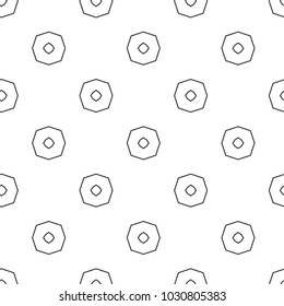 Seamless vector pattern in geometric ornamental style