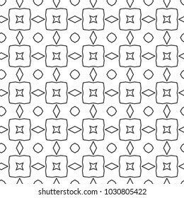 Seamless vector pattern in geometric ornamental style