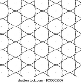 Seamless vector pattern in geometric ornamental style