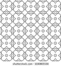 Seamless vector pattern in geometric ornamental style