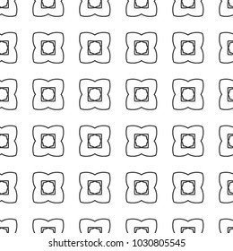 Seamless vector pattern in geometric ornamental style