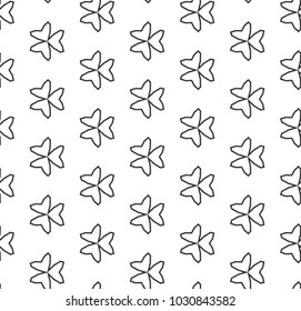 Seamless vector pattern in geometric ornamental style