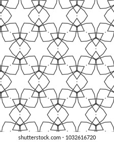 Seamless vector pattern in geometric ornamental style
