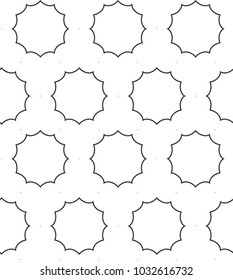 Seamless vector pattern in geometric ornamental style