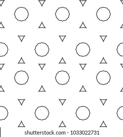 Seamless vector pattern in geometric ornamental style
