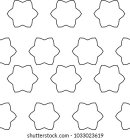 Seamless vector pattern in geometric ornamental style