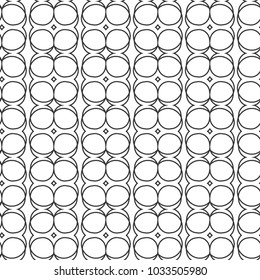 Seamless vector pattern in geometric ornamental style