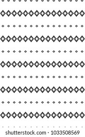 Seamless vector pattern in geometric ornamental style
