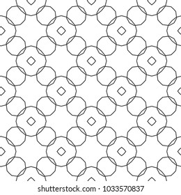 Seamless vector pattern in geometric ornamental style