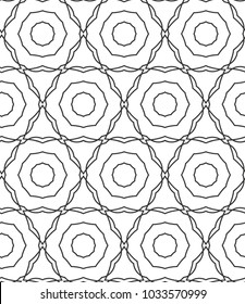 Seamless vector pattern in geometric ornamental style