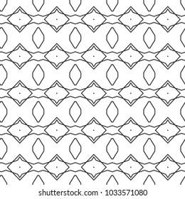 Seamless vector pattern in geometric ornamental style