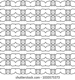 Seamless vector pattern in geometric ornamental style