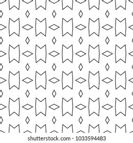 Seamless vector pattern in geometric ornamental style
