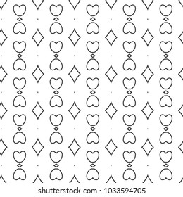 Seamless vector pattern in geometric ornamental style