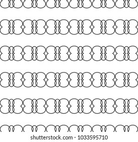 Seamless vector pattern in geometric ornamental style