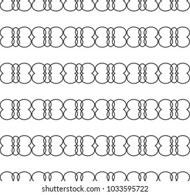 Seamless vector pattern in geometric ornamental style