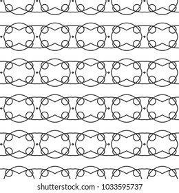 Seamless vector pattern in geometric ornamental style