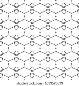 Seamless vector pattern in geometric ornamental style
