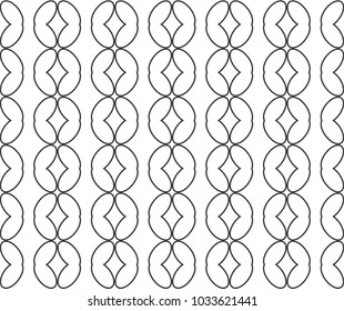 Seamless vector pattern in geometric ornamental style