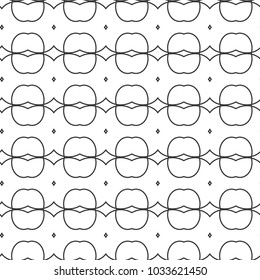 Seamless vector pattern in geometric ornamental style