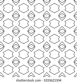 Seamless vector pattern in geometric ornamental style